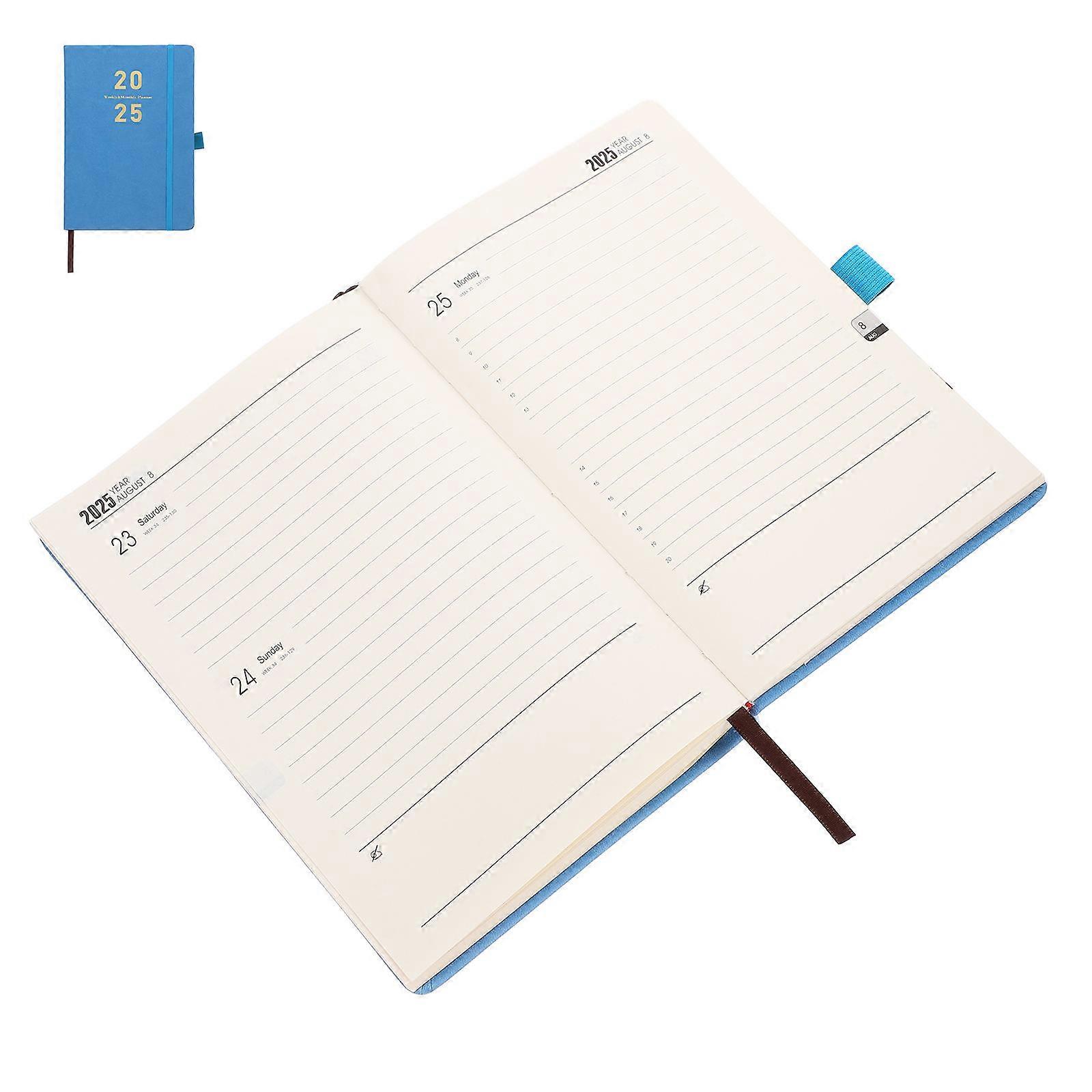 Stylish Blue Portable Academic Planner Notebook – Multi Functional Daily Organizer for Students, Teachers & Office Use, Includes Note & Schedule