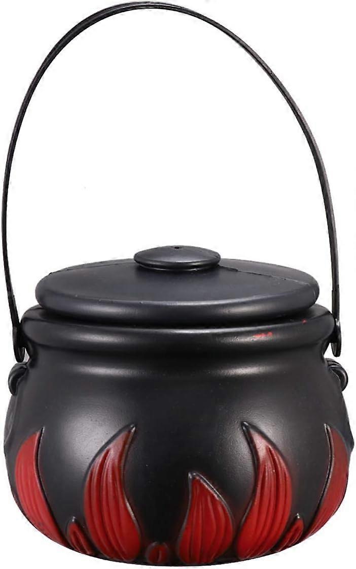 1 Piece Large Halloween Candy Cauldron, Plastic Witch Cauldron with
