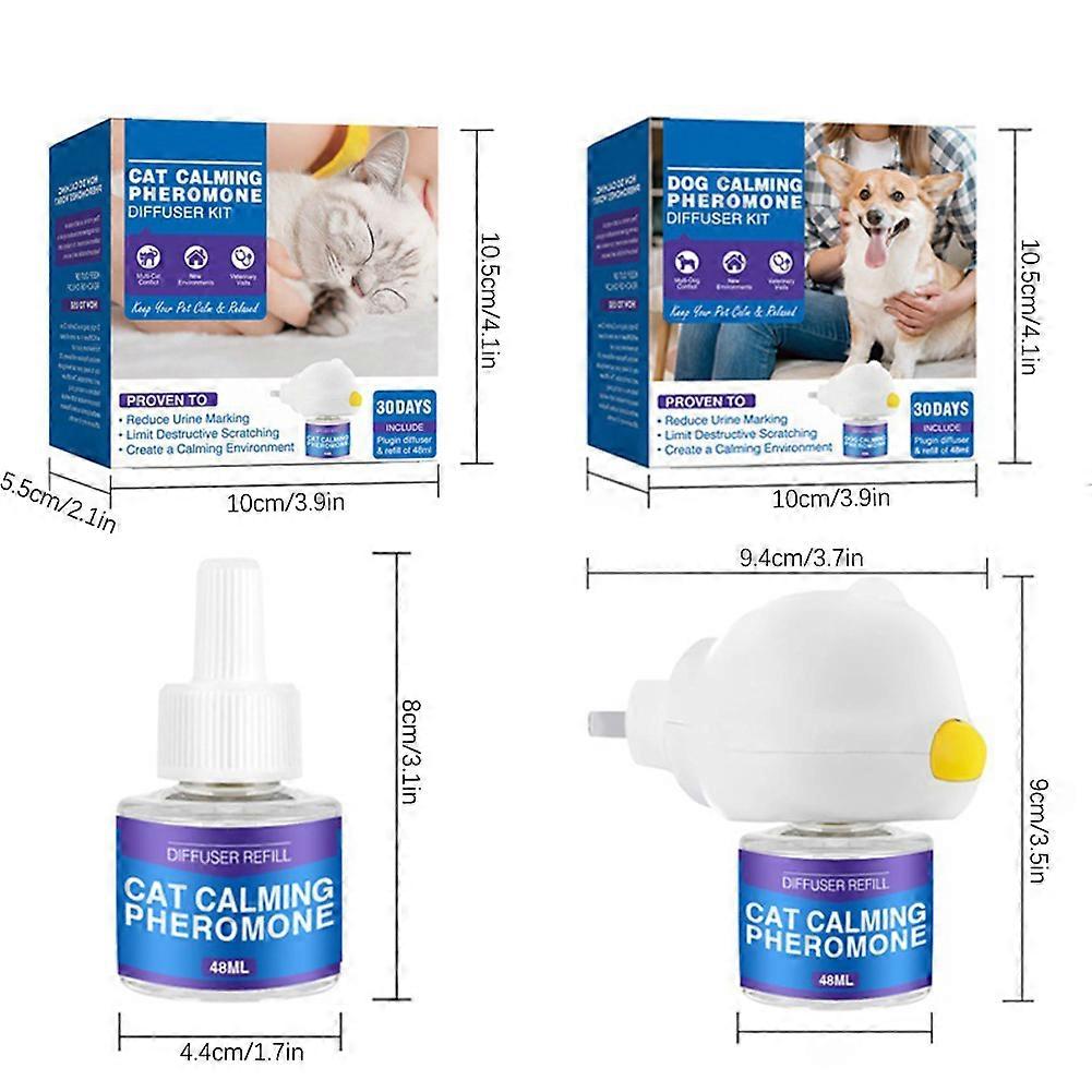 Image showcasing Cat Calming Pheromones Help Anxiety, Cute Shape Felines Pheromone ...