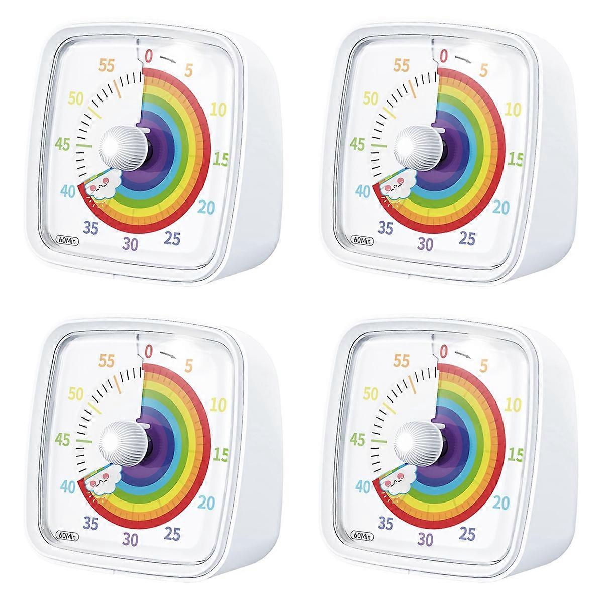 60-Minute Visual Timer with Night Light, Countdown Timer, White