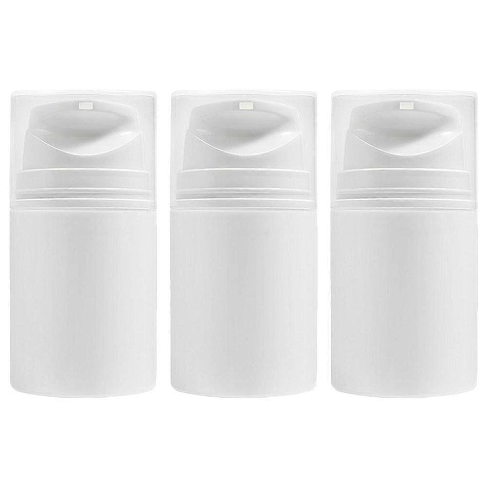 Lotion Pump Bottles Airless Pump Bottles For Foundation Cosmetic Storage Square Simple Design 3Pcs