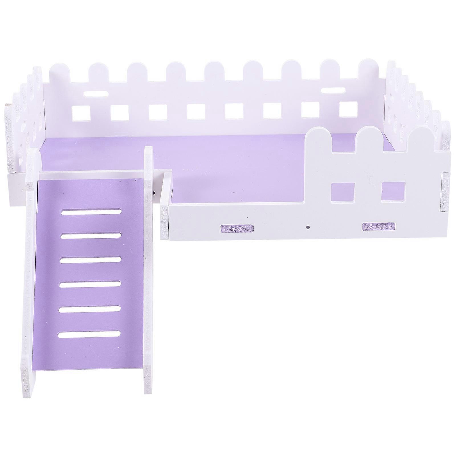 Hamster Level Platform Toy Guinea Pig Cage Accessory Climbing 28x21cm 1Set