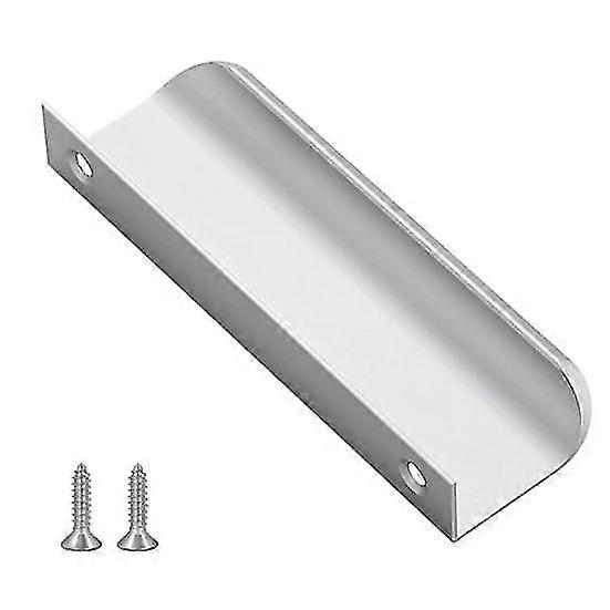 Finger Pull Cabinet Handle Rustproof Polished Surface Rounded Edge Concealed
