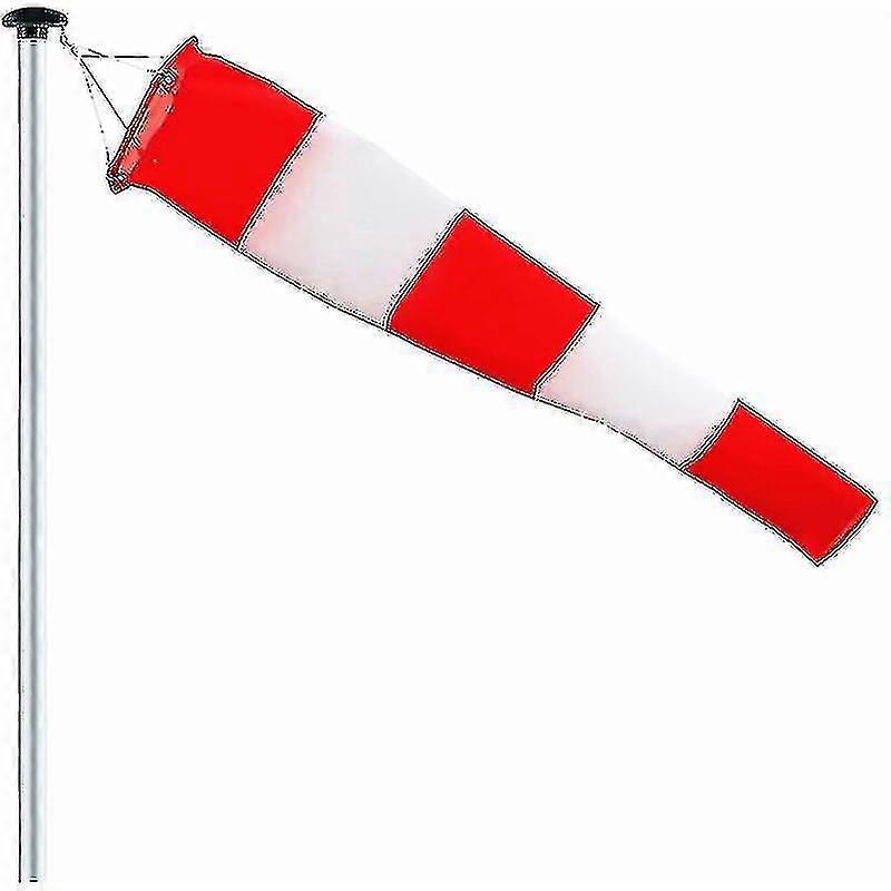 2024 Outdoor Windsock, Wind Direction Indicator In Red And White 150cm Hanging & Rotatable, Weatherproof, Wind Direction Indicator