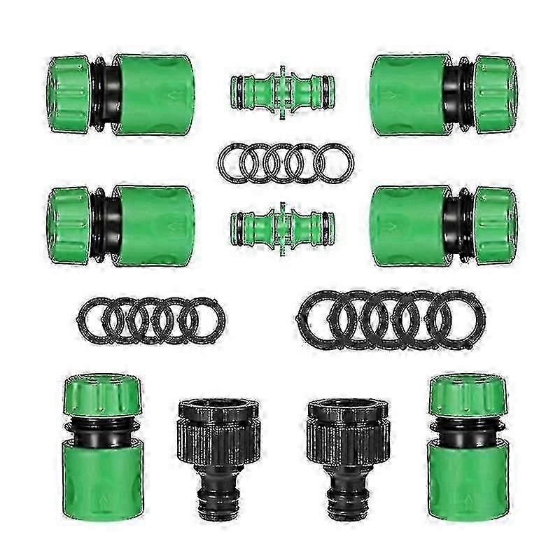 10pack Garden Hose Pipe Fittings Kit For Outdoor Tap & Join Hose Pipe Tube - Suitable for Certain Brands