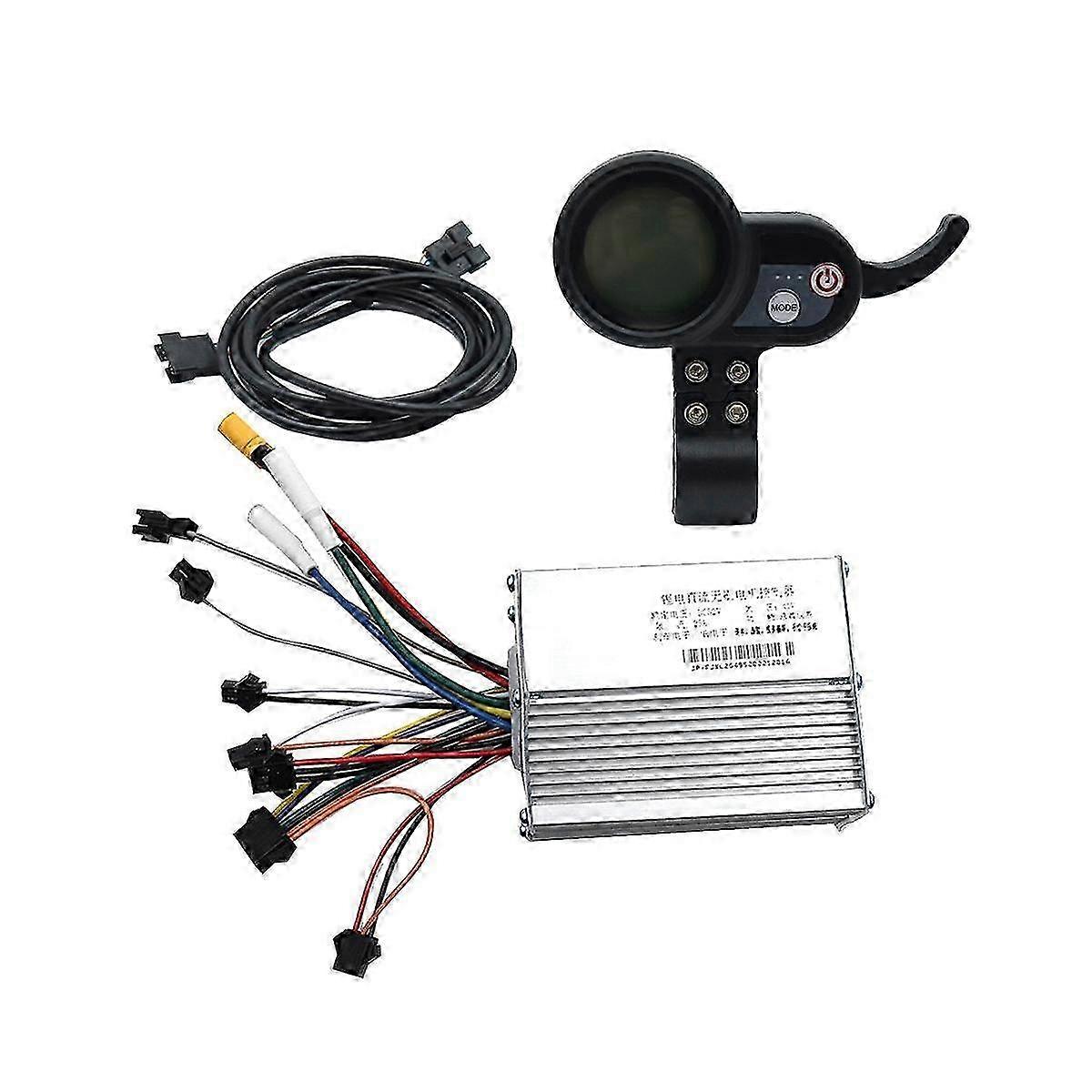 Brushless Motor Controller 52V 25A with 36-60V Dashboard Meter Kit for Electric Vehicle