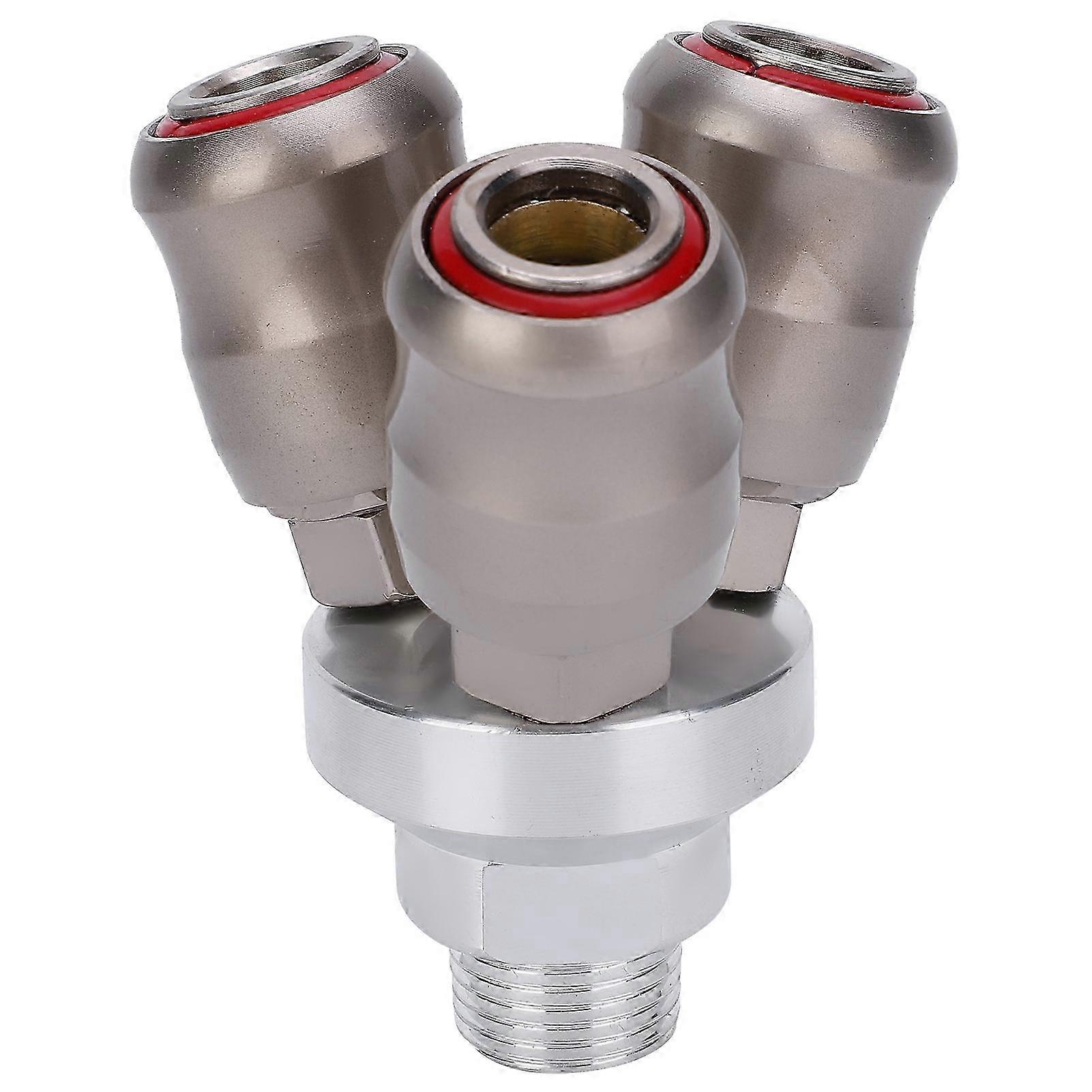 3 Way Quick Coupler ExplosionProof SelfLocking Round Pneumatic Connection Accessories