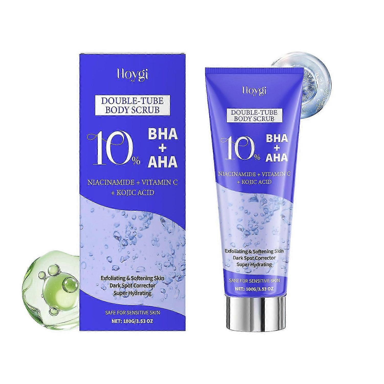 KP Bump Eraser Foot & Body Scrub, Exfoliating Scrub for Keratosis Pilaris, Smooth Skin with 10% AHA BHA & Niacinamide, Deep Moisturizing Cleanser for