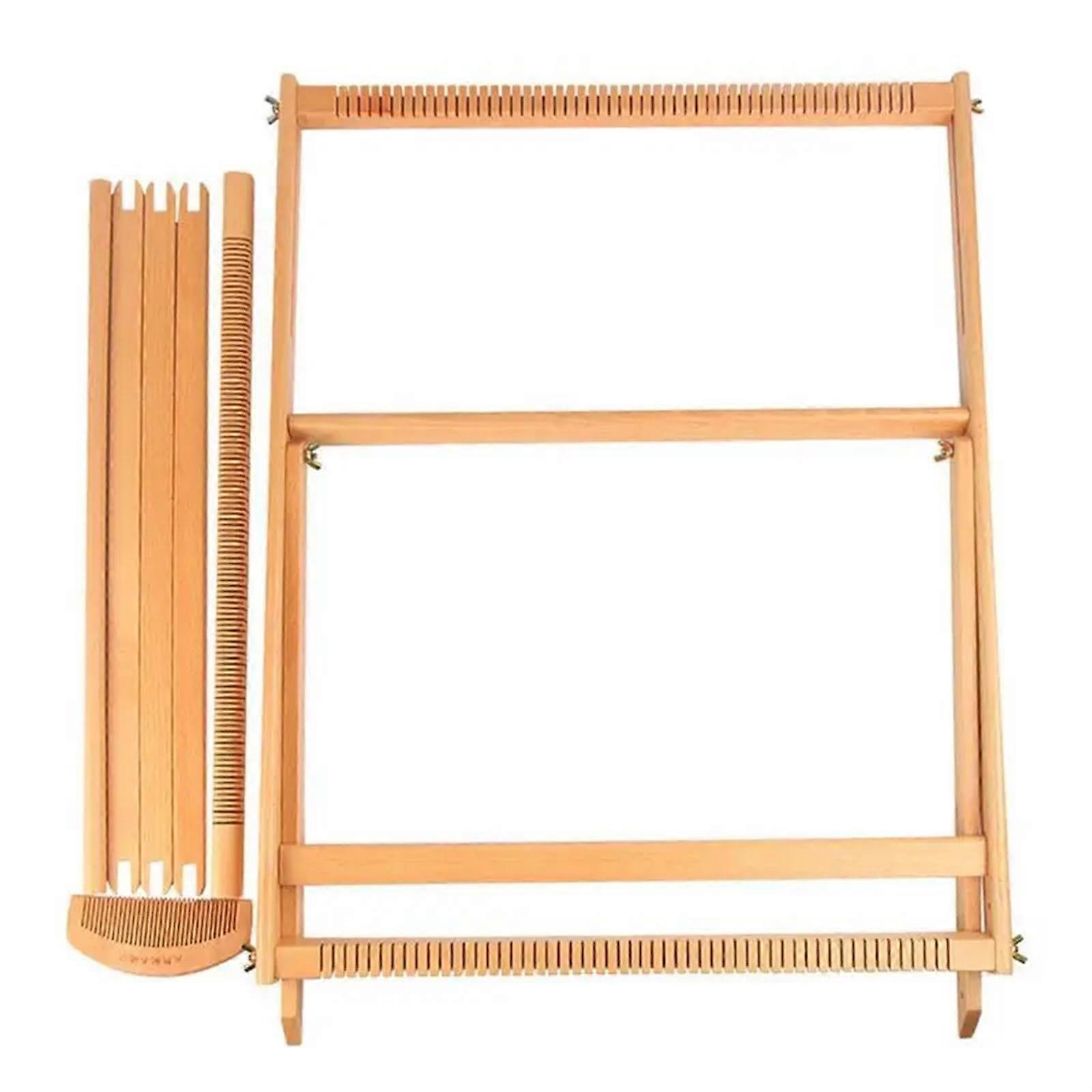 Weaving Frame with Stand Weaving Frame for Adults, Weaving Set with Stand, Weaving, Textile Sewing, Art for Creativity, DIY Supplies Log Color