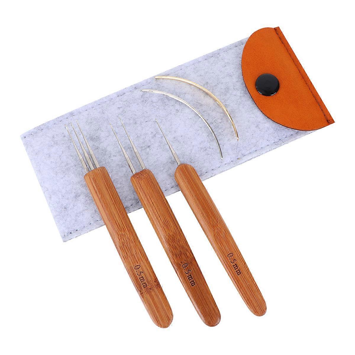 Dreadlocks Knitting Needles Dreadlocks Knitting Needles Set Wood 13.5x1.5cm 1Set