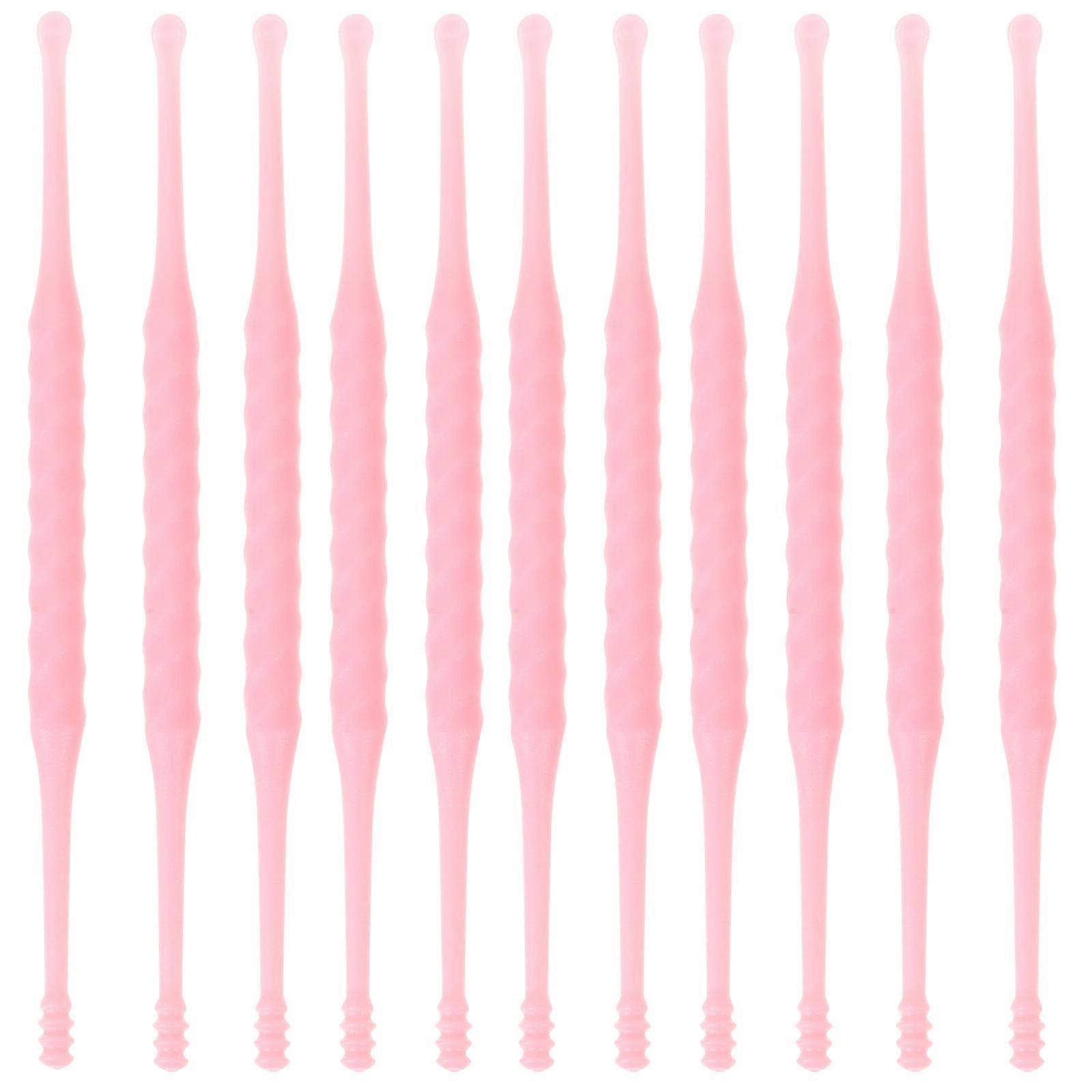 Ear Scoops Wax Removal Pink Daily Use 12Pcs