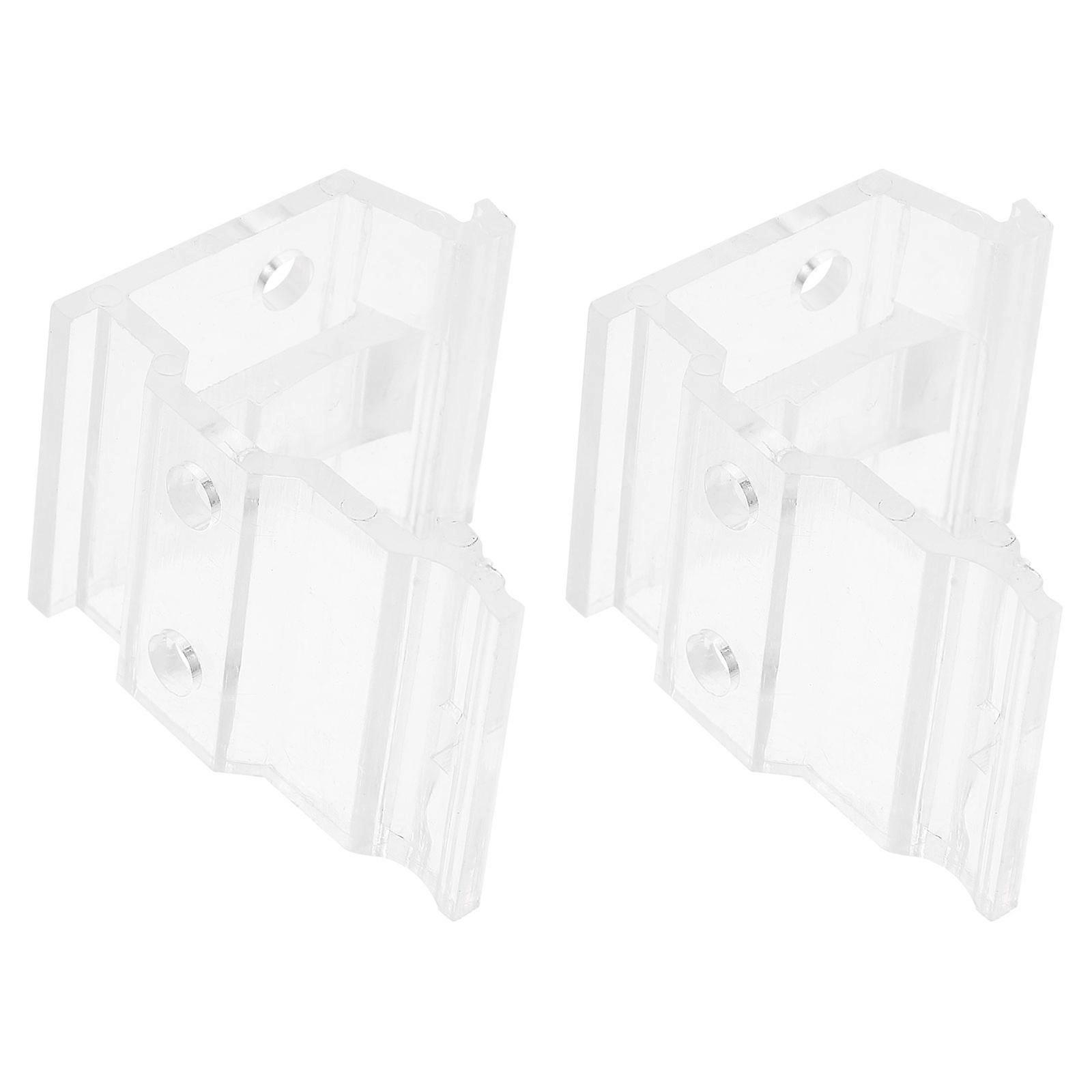 Blind Clips Replacement Transparent 1.7×1.3×1.2in Homeowners 2Pcs