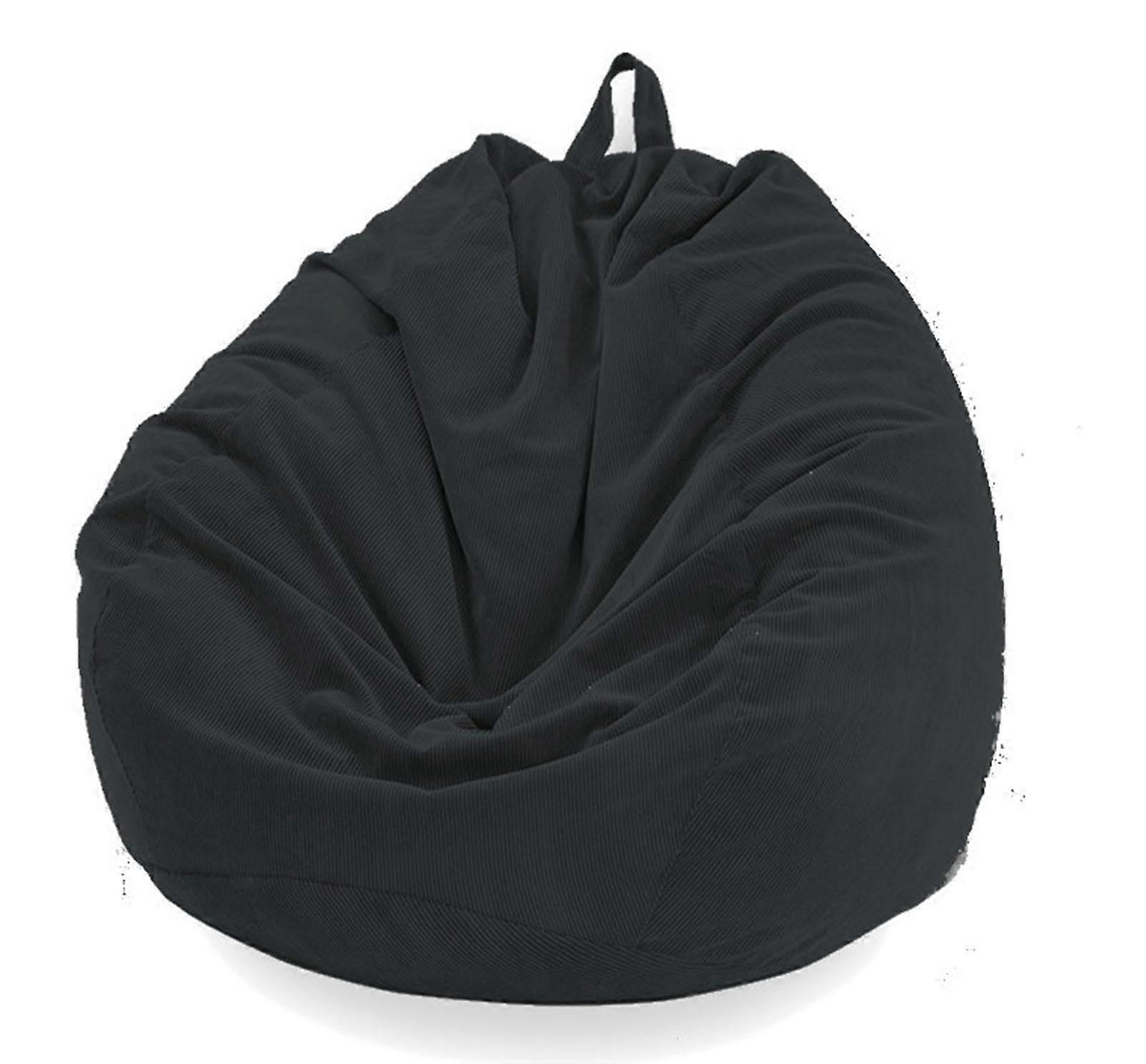 Plain Bean Bag Cover G-80 x 90 cm, Corded Design, Soft Sofa Cover for Plush Toys or Memory Foam, Durable Fabric