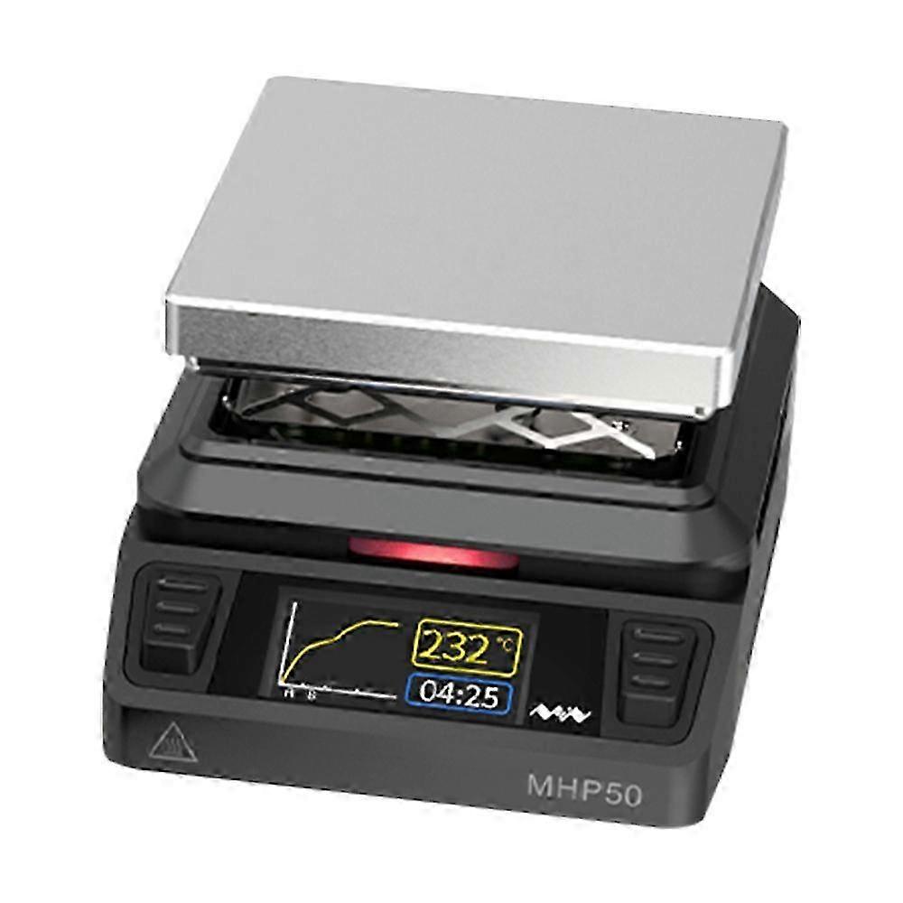 Constant Temperature Heating Platform 50*50mm Enlarged Heating Area Built-in Cooling Fan 160*80 LCD Display Segmented Heating Design with Firmware Up