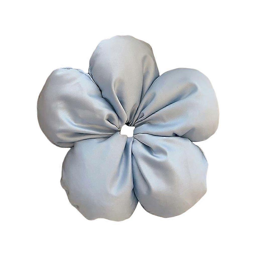 Blue 3D sponge flower headband, summer style, elastic