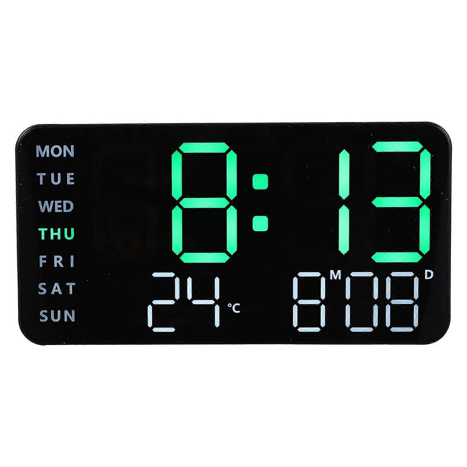Display Clock Led Digital Display Bedroom Clear Display 8.5×4.3×1.1in Temperature Display 1Pack