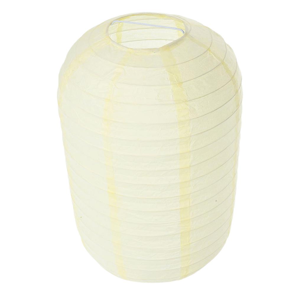 Japanese Lanterns Hanging Decoration Minimalist Winter Melon Shape Beige Paper 1Pack For Sushi