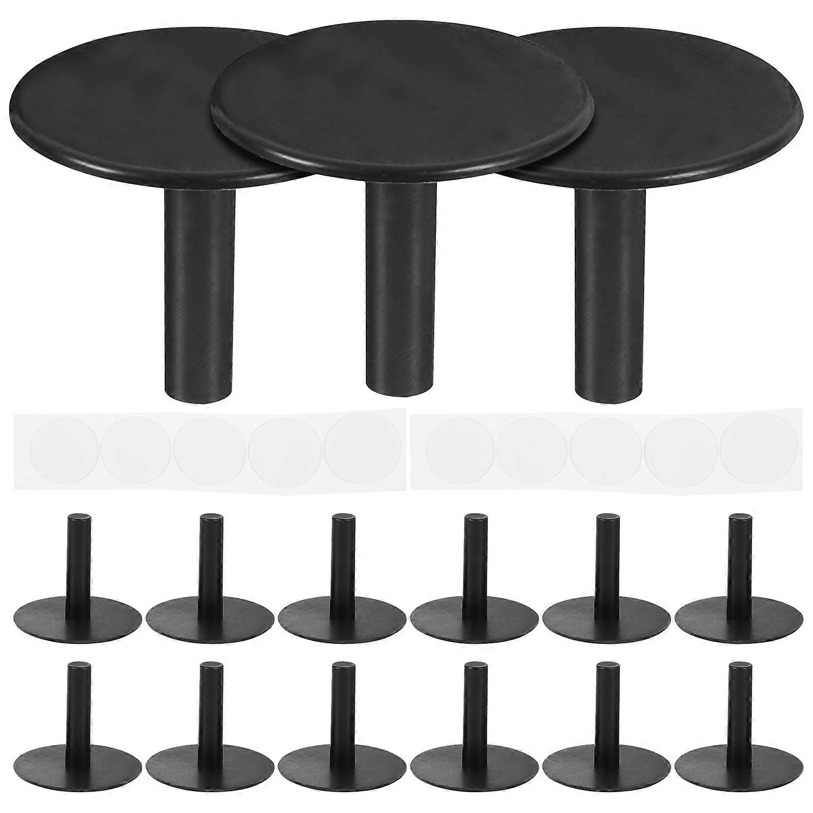 40pcs Black Model Stand with Tape Multifunctional Car Display Rack Holder for Dashboard, Hood, Bumper, Roof – Secure and Decorative Support for