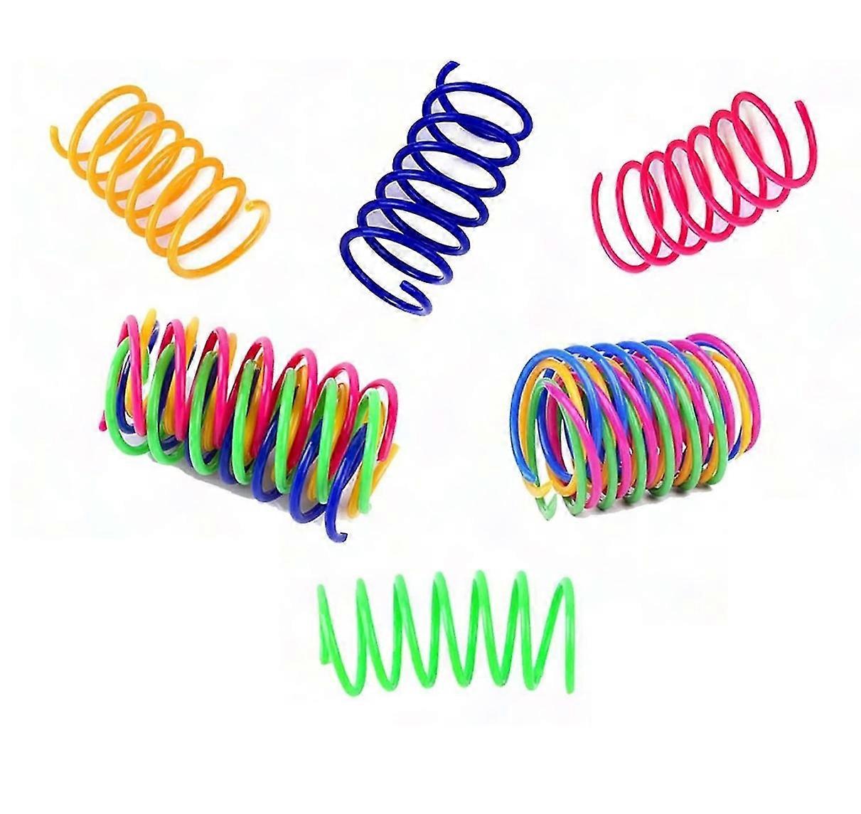 Spring Cat Toys Set of 12 for Kitten Play and Fun