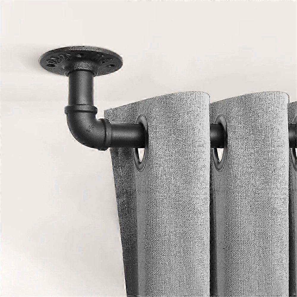 Curtain rod Adjustable 121-213cm, durable retractable rods, wall & ceiling mounting