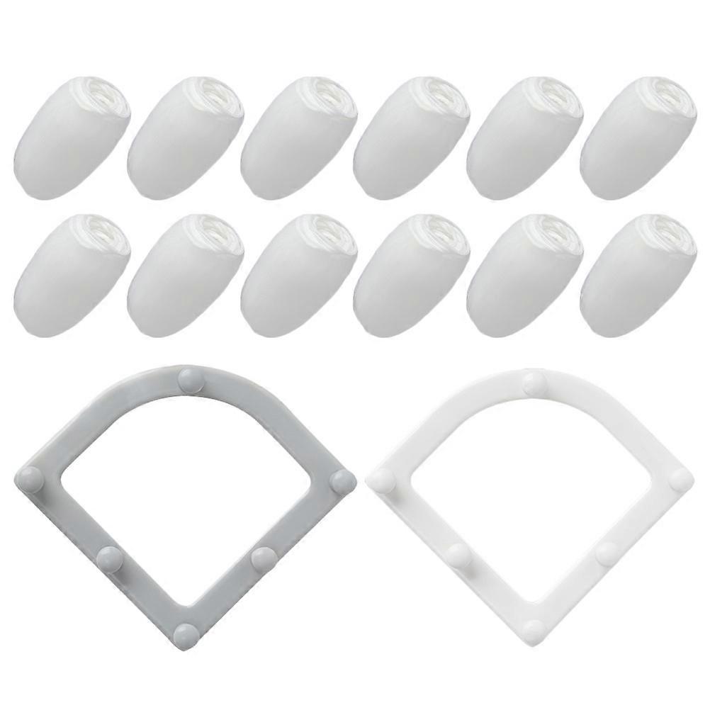 60PCS Kitchen Sink Filter Disposable Screen Plug Bag with 2PCS Bag Holder