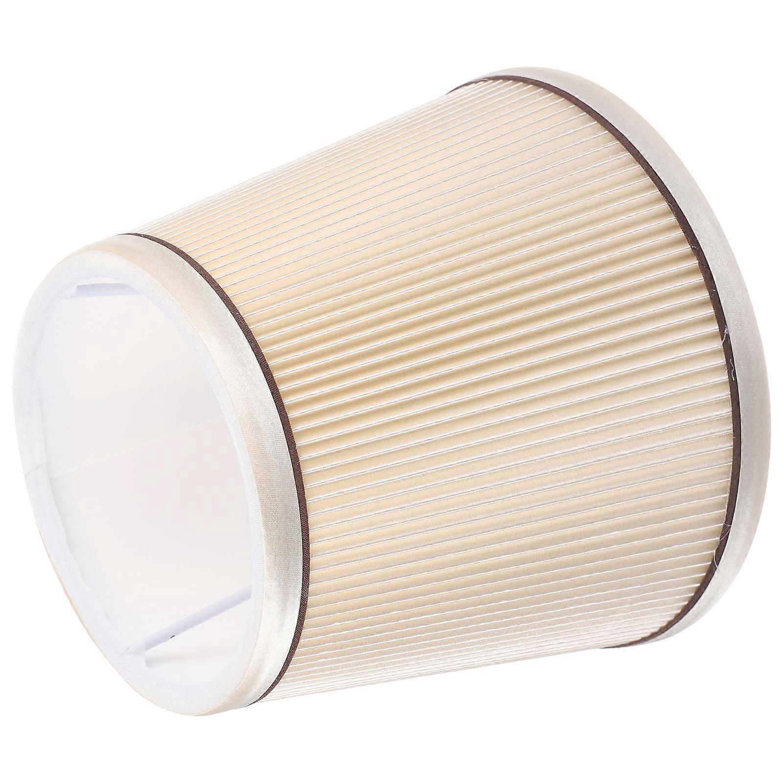 Small Lamp Shades for Nightstand Decorative Lampshade Khaki 15.5x15.5x14cm Fabric Metal Floor Lamp Replacement Shade 1Pack