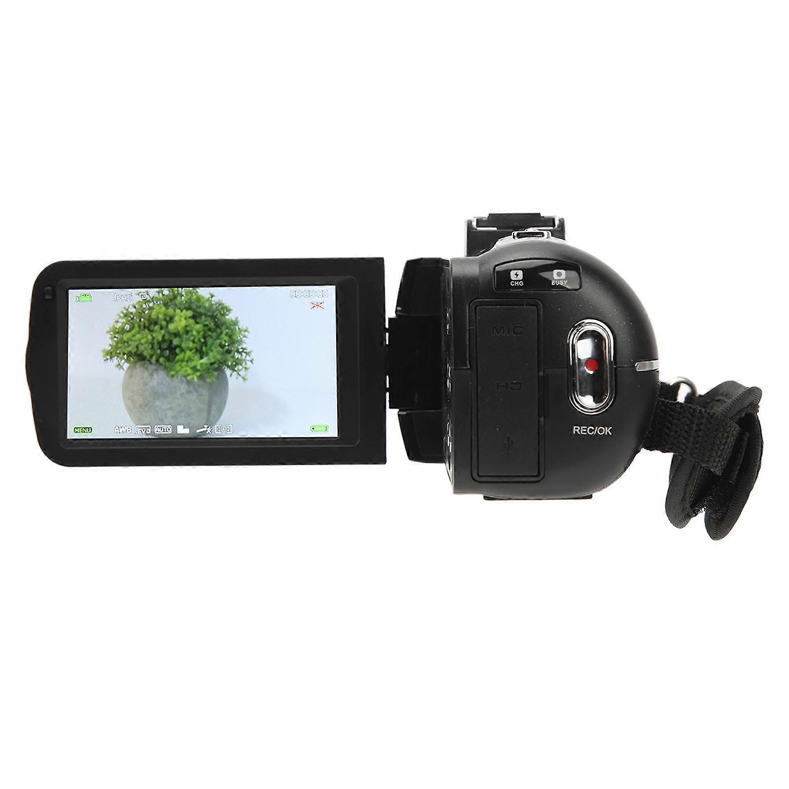 4Kビデオカメラ48MP3.0インチタッチスクリーンリモコン付き18倍デジタルズームWiFiビデオカメラレコーダー