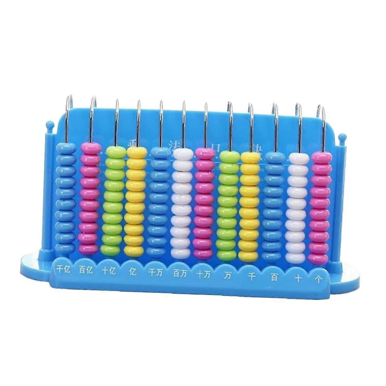 Clean calculation frame for mathematics, promotes calculation skills and concentration, safe and portable, blue.