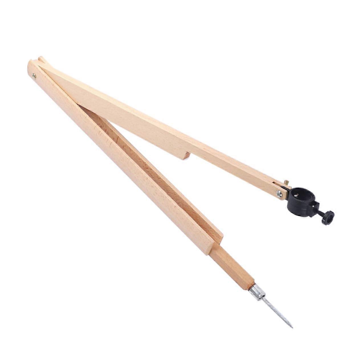 Beam Compass Made of Beech Wood, Portable Drawing Tool for Teachers, Geometry Shapes, Math Class, Architecture Use