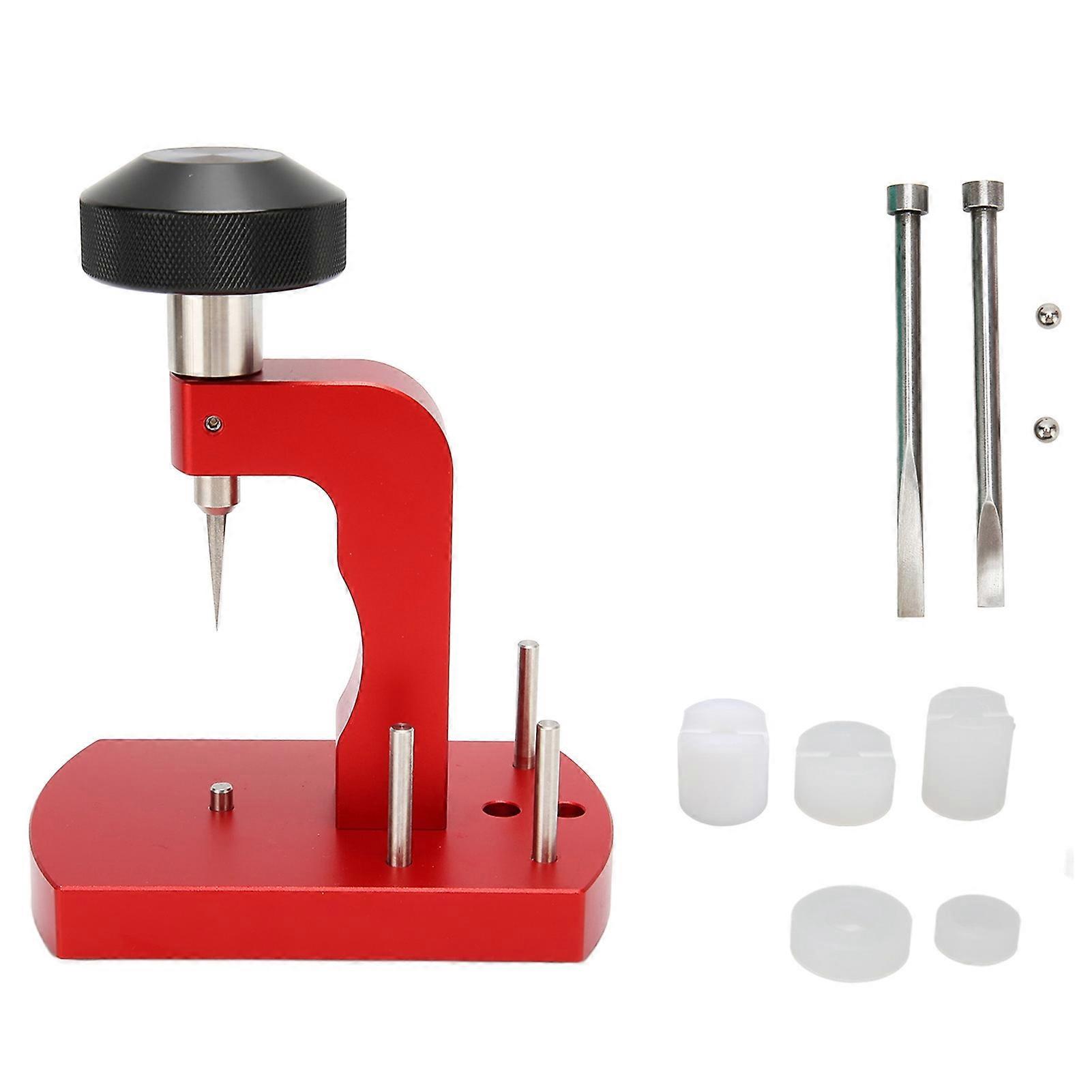 Watch Back Case Opener Bench Ergonomic Handle Essential Watch Back Remover Tool Red