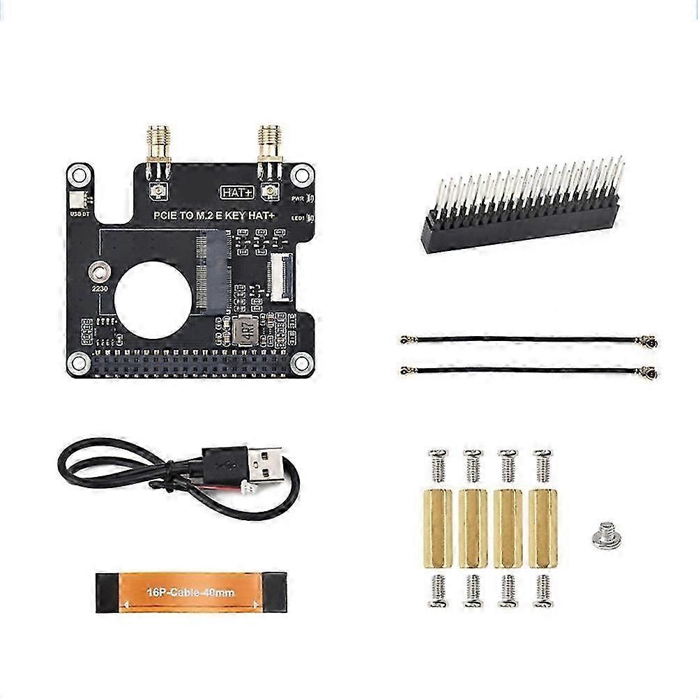 PCIe to M.2 EKEY Adapter Board for Raspberry Pi 5 - Upgradable Expansion Card for Enhanced Connectivity