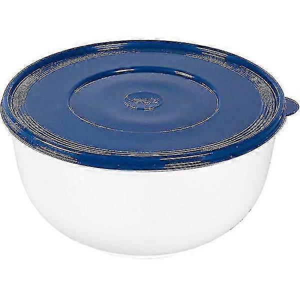 وعاء تدقيق سوبر لاين 5 لتر أبيض/أزرق مع غطاء [هونج كونج]