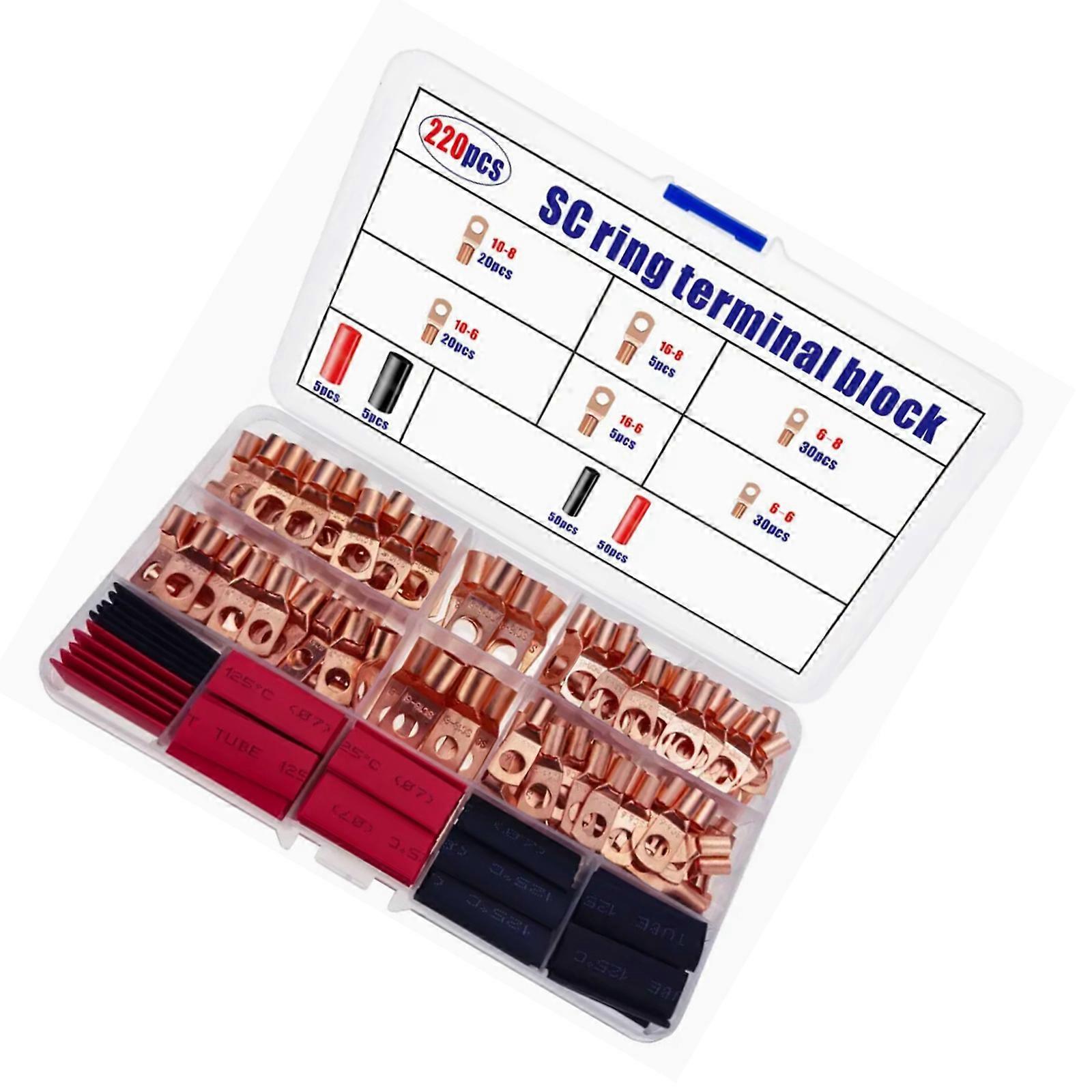 Professional Crimp Style Terminals Connectors for Hard Soft Wire Using Cold Welding Technology without Solder Need Multicolor