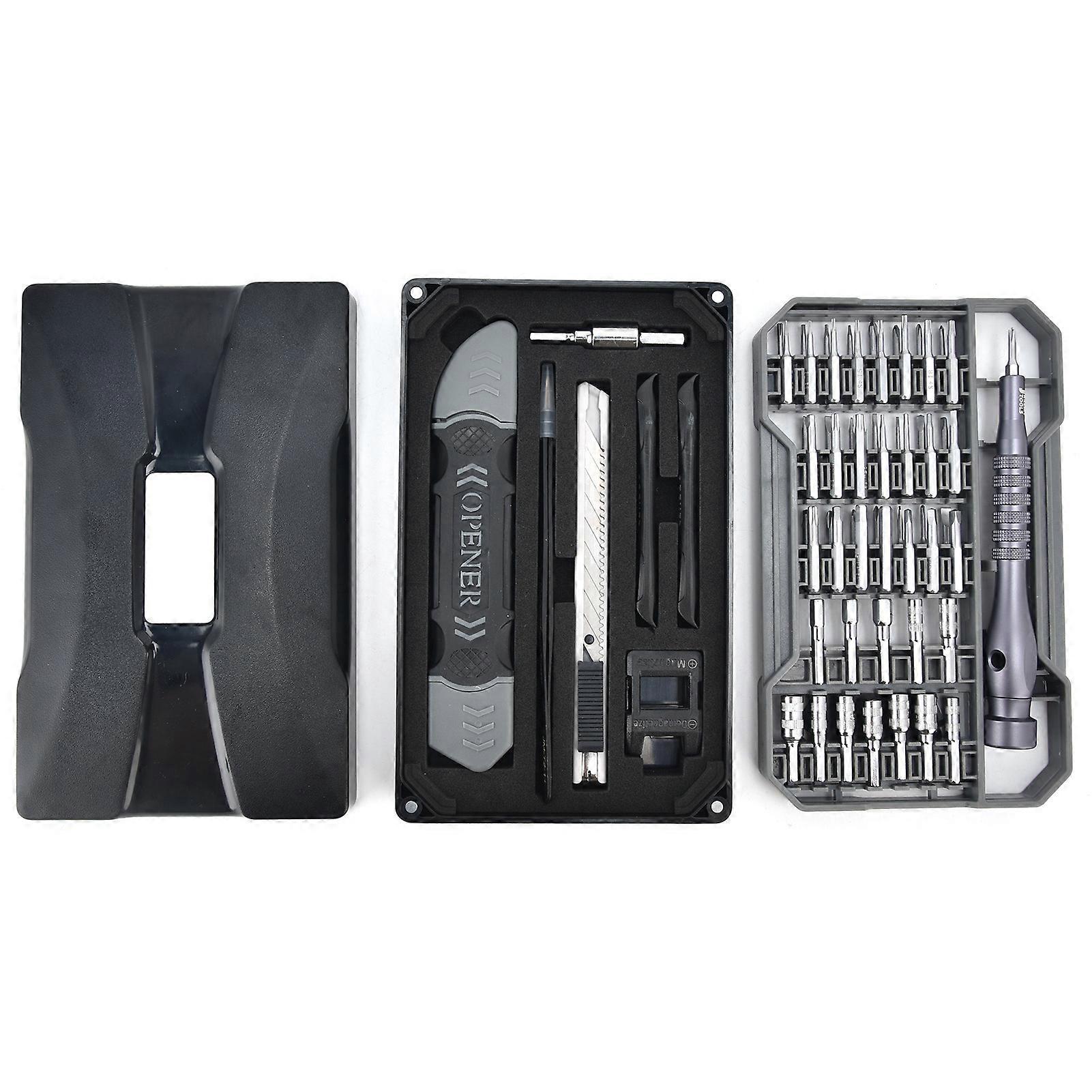 69Pcs Accurate Screwdriver Kit Magnetic 4x28mm Matte Chrome Long Diameter Reducing Bits JM‑8173