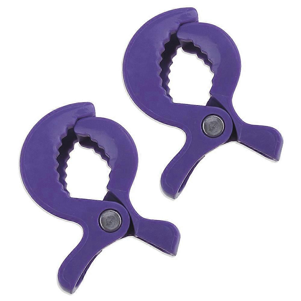 2Pcs Stroller Cover Alligator Clips Baby Stroller ABS Windproof Clamps