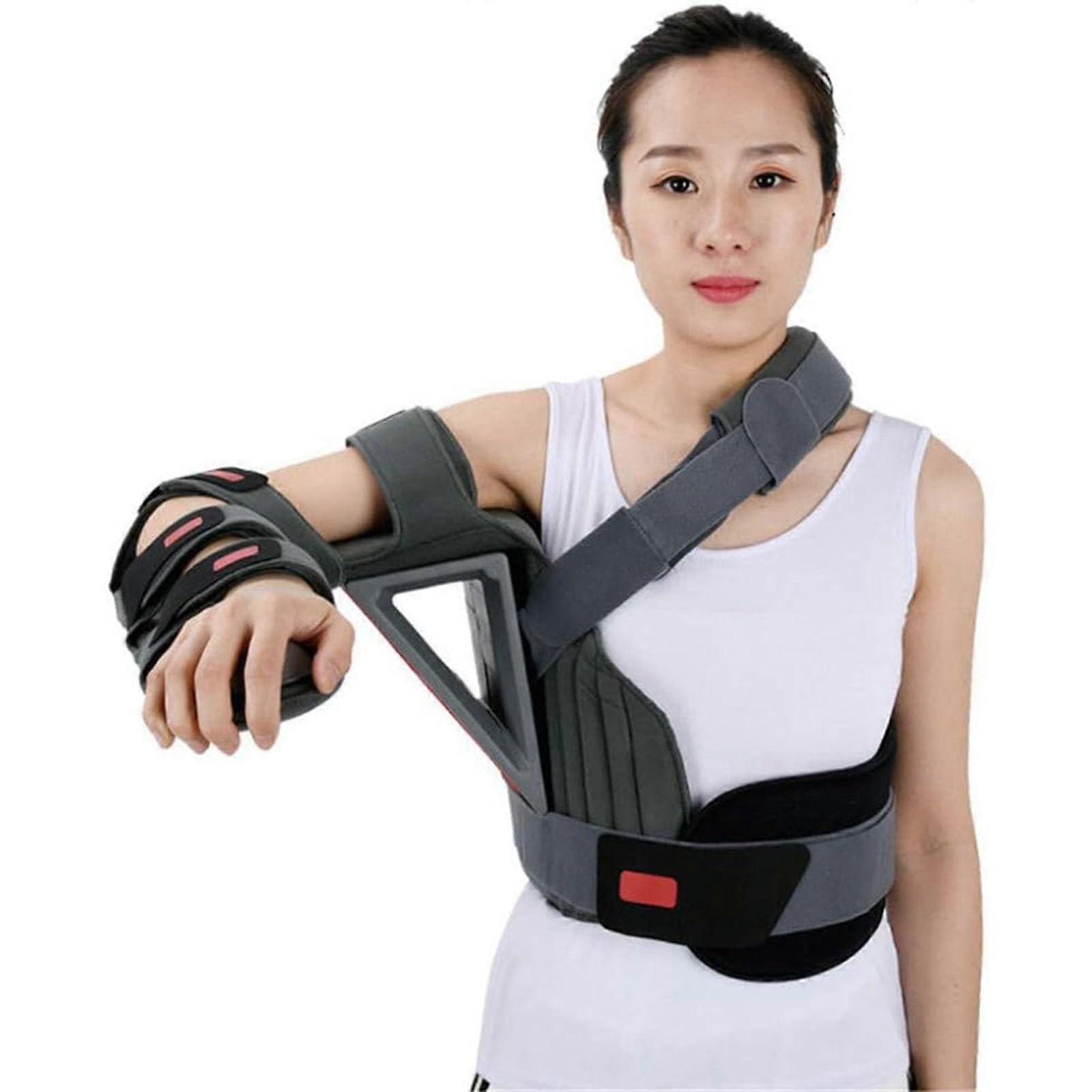 Adjustable Medical Fixed Shoulder Support Ergonomic Shoulder Abduction Orthosis Soft Arm Sling Left For Men And Women