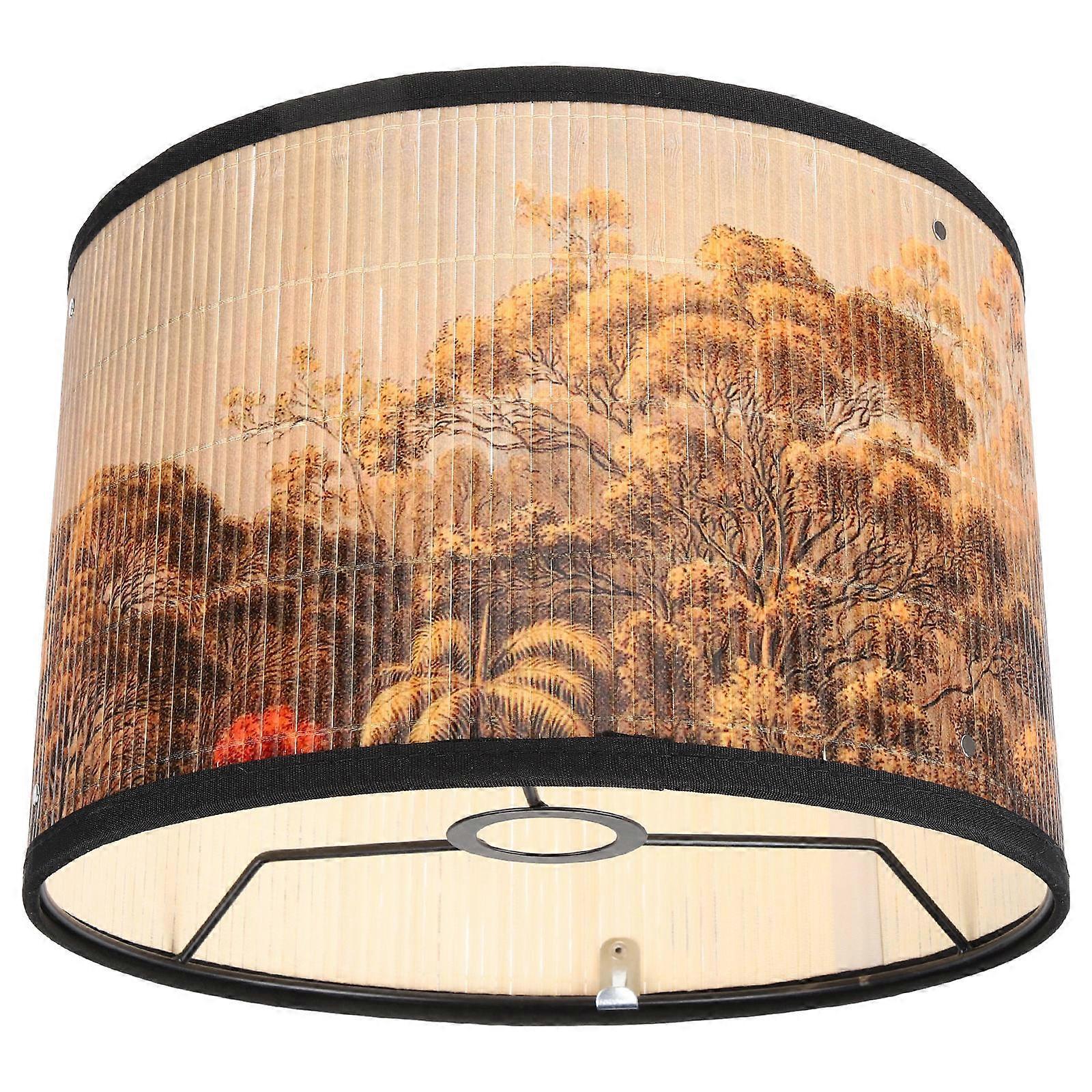Light Covers Decorative Lamp Shade Covers Hotel Atmosphere Sturdy and Reliable Bamboo Metal 1Pack