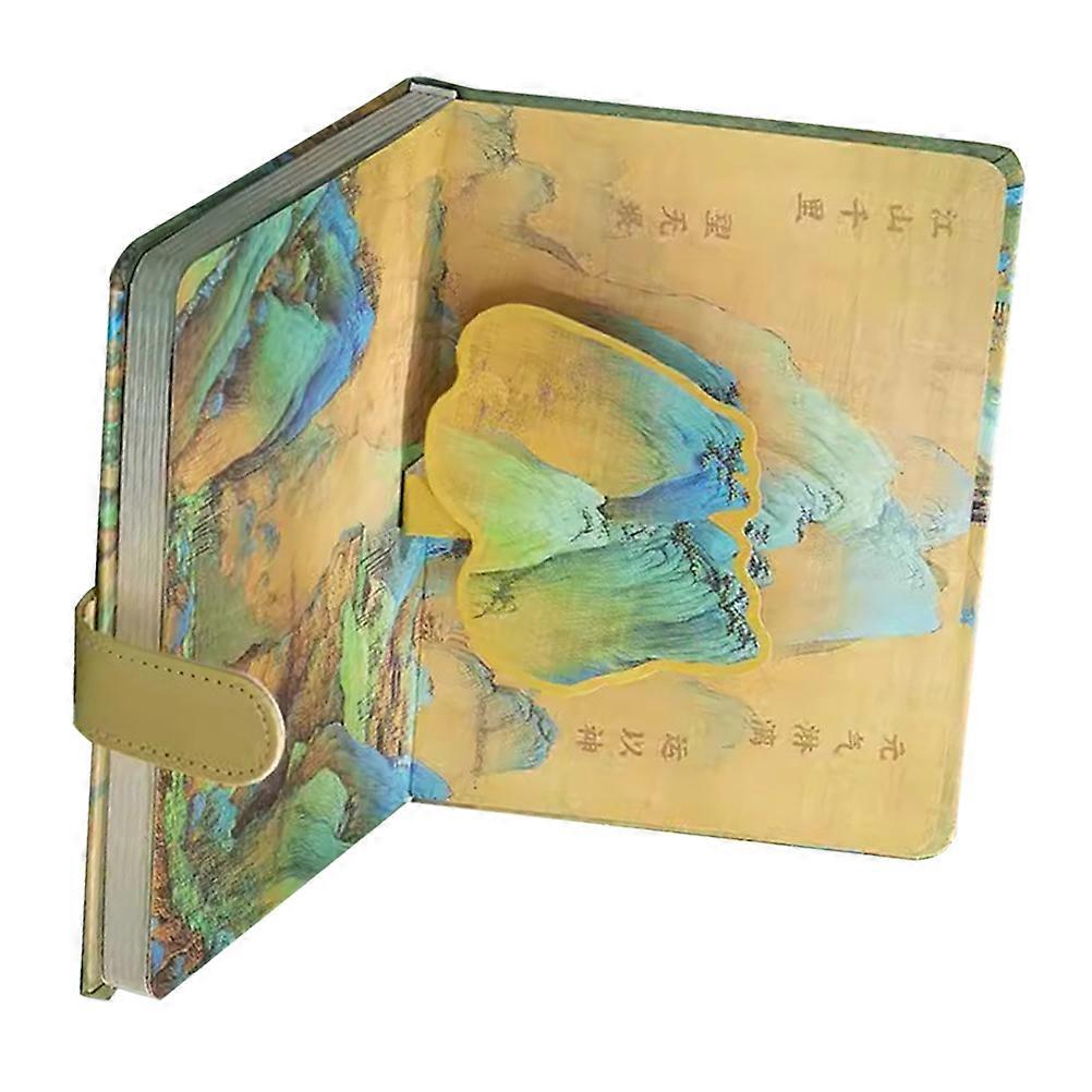 Daily Planner Notebook Students Travel Planning Paper Cloth Magnet 1Set
