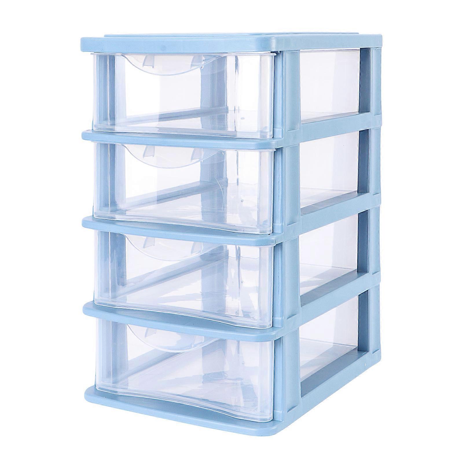 Transparent Desktop Storage Box with Drawer – Multifunctional Organizer for Stationery, Jewelry, and Cosmetics, Durable Capacity Design for Home and