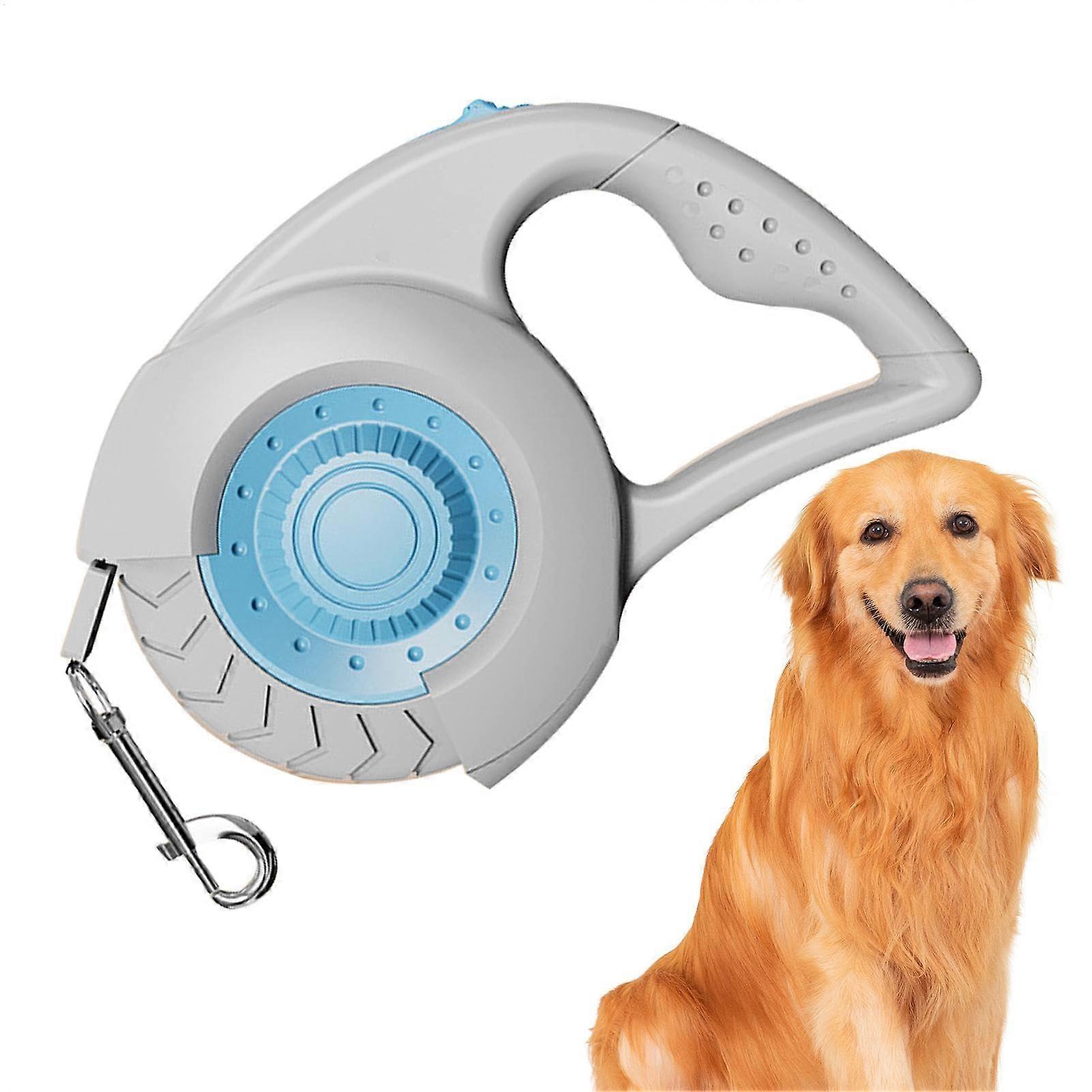 Retractable dog leash, extendable dog ladder Automatically extended dog drag line 5m bitecovered leader, long walking stick accessories