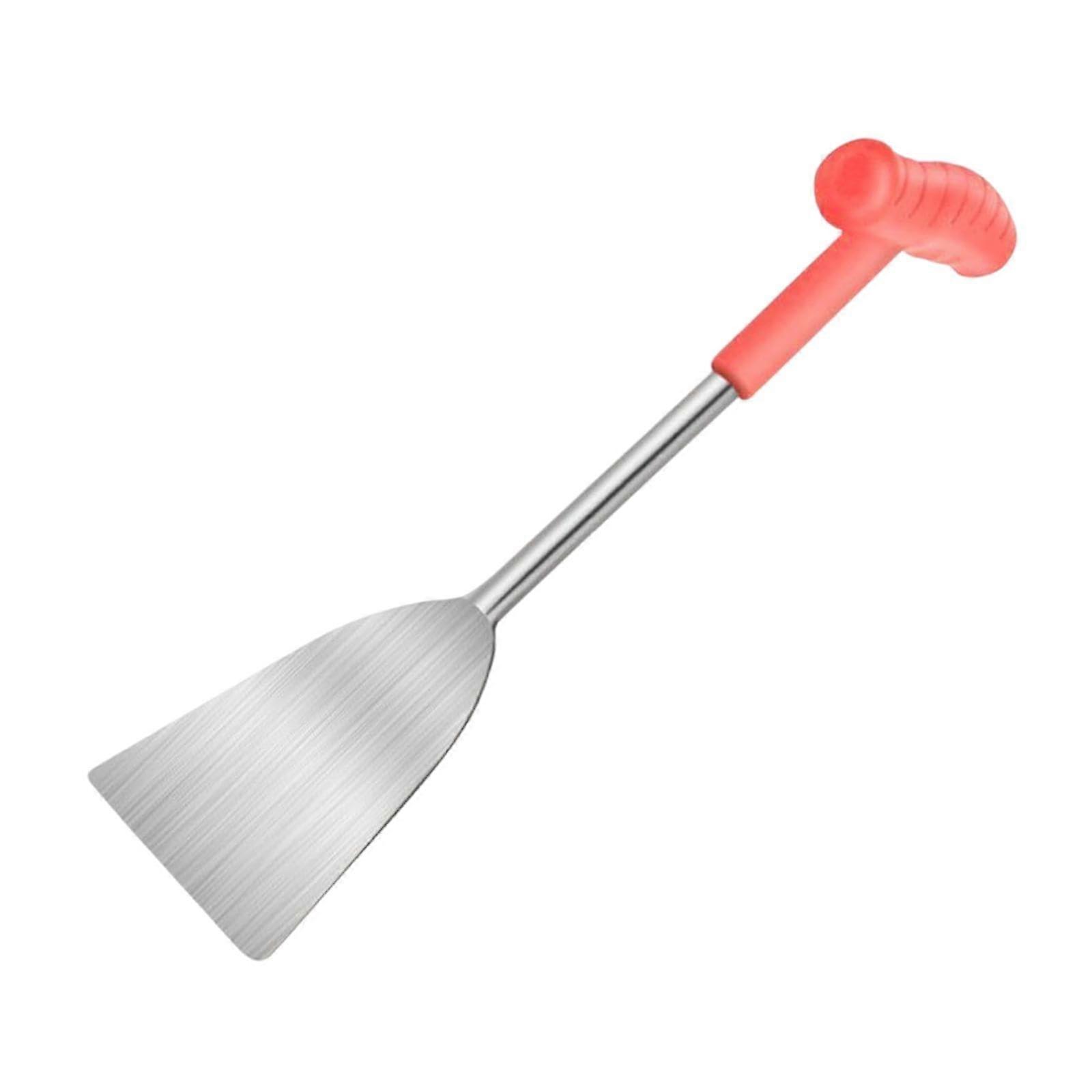 Hand tool for pot transplanting garden trowel, ergonomic handle steel trowel, planting trowel for weeding and edging.