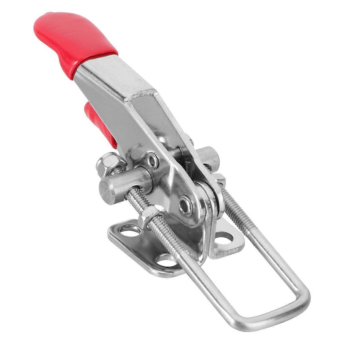 Red Toggle Latch with SPCC Plastic Handle for Door Cabinet Box Small Size Easy to Install