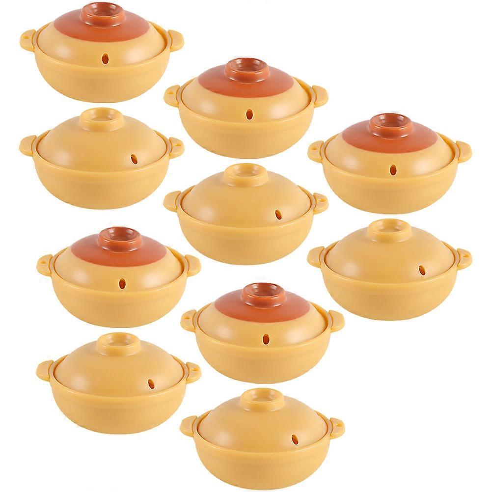 Pretend Kitchen Appliances Mini Pot Collectors Realistic Shape 2.50cm Height Landscape Scene DIY Projects 10Pcs