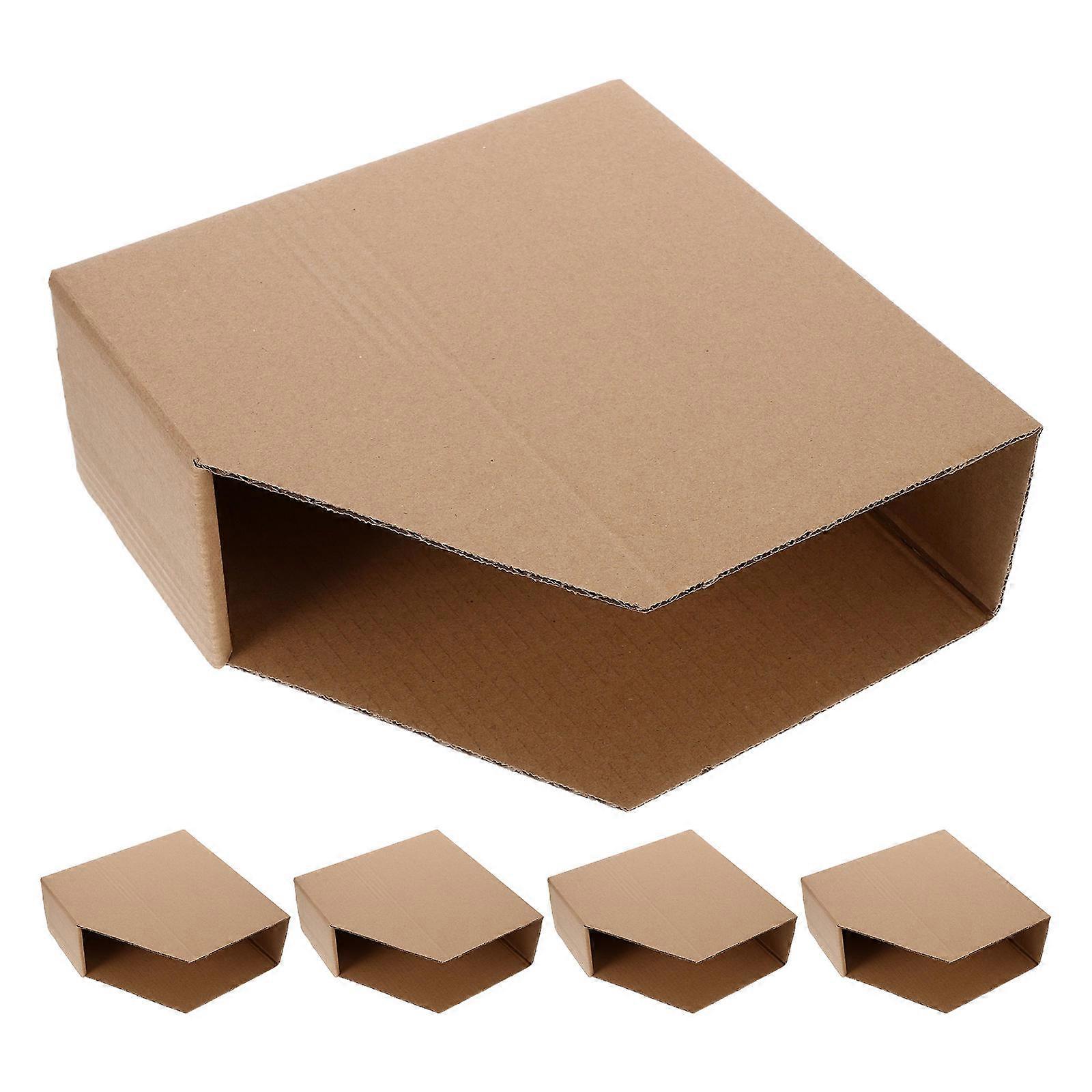 Cardboard Inventory Boxes for Storage with Open Top Design 5Pcs Large Capacity