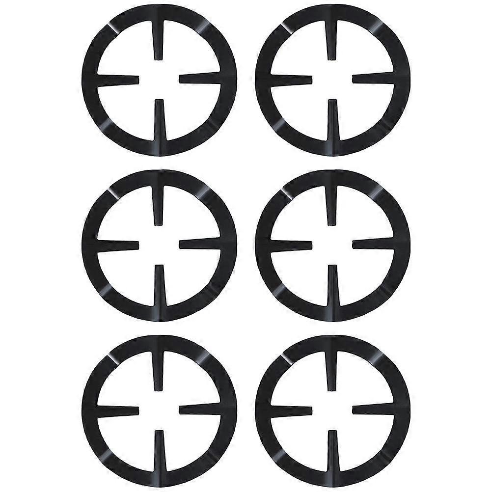 6pcs Coffee Pot Holders Mocha Pot Racks for Kitchen Black