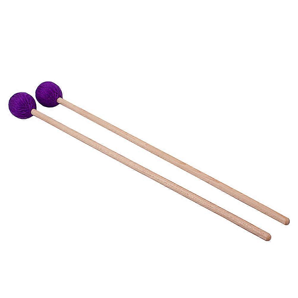 Percussion Instruments Bass Drum Mallet WA03 Drums Music Performance Purple 43x3.6x3.6cm 2Pcs