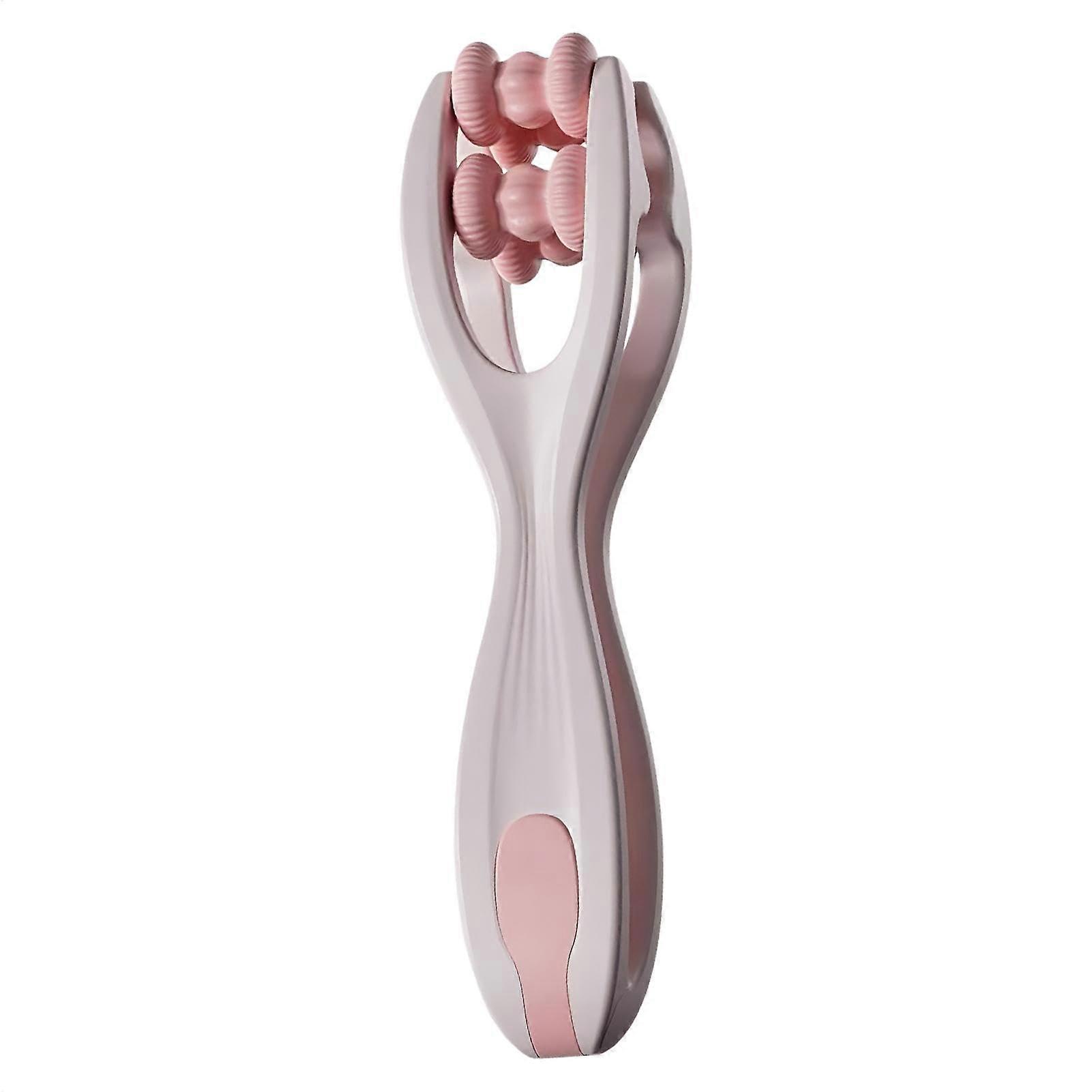 Hand Massage Tool Pink, Finger Rolling Massager, Portable Hand Therapy Roller, Compact Massage Device