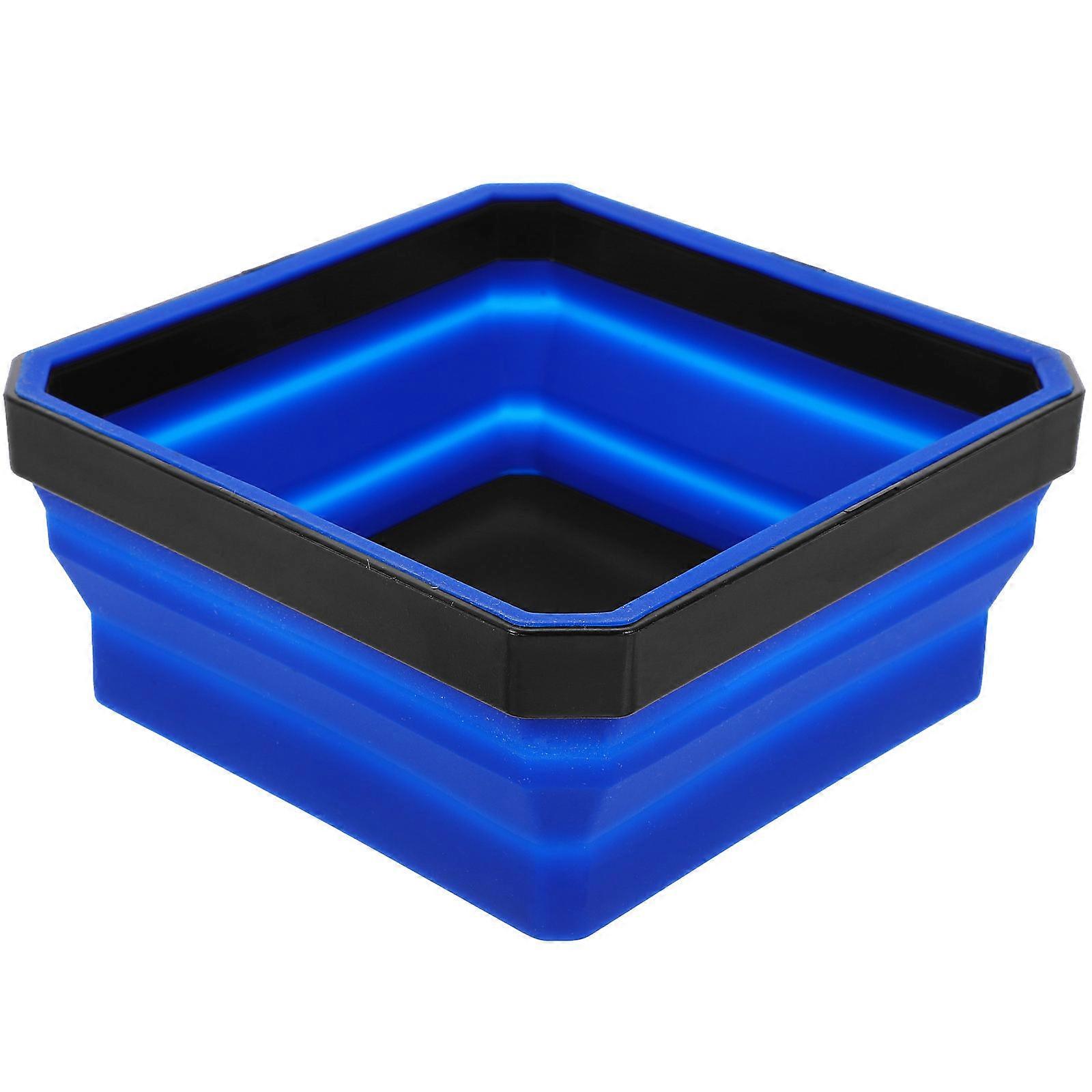 Magnetic Parts Tray Round Storage Solutions Silicone Material For Screws Bolts Nuts 1Pack