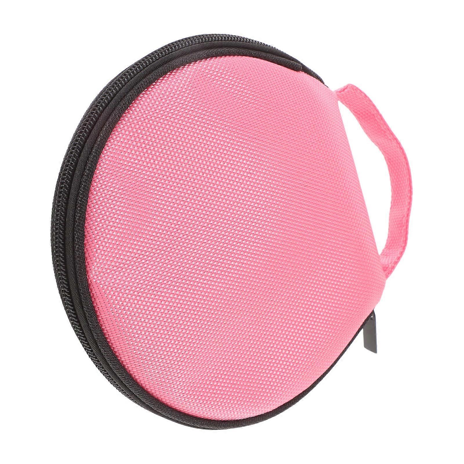 Media Storage Pouch Pink Oxford Cloth Protective For Dvds Travel 1Pack