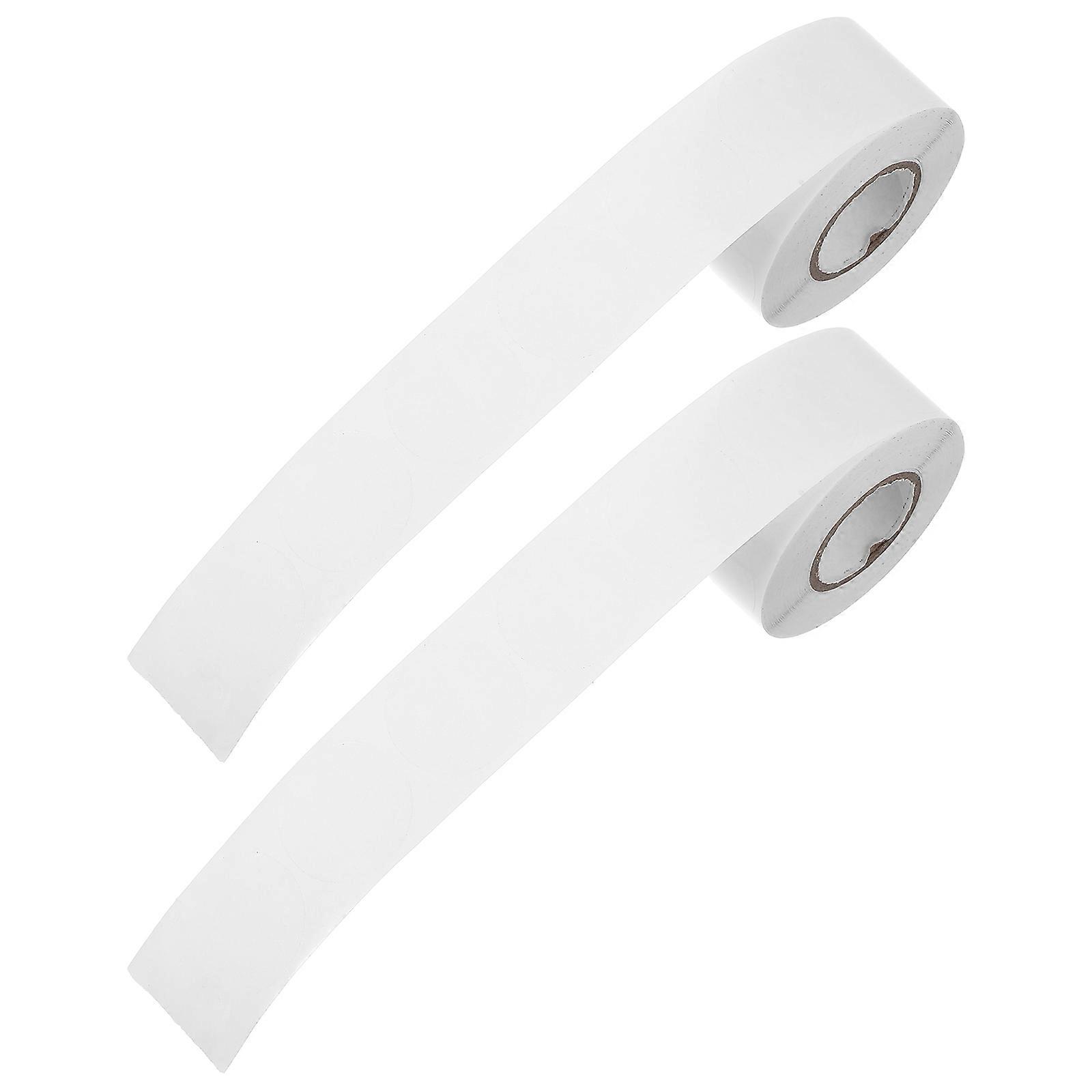 Clear Round Sealing Stickers 2 Rolls of Adhesive Labels for Envelopes, Packaging, and Reliable Strong Bond, Easy Peel and Stick